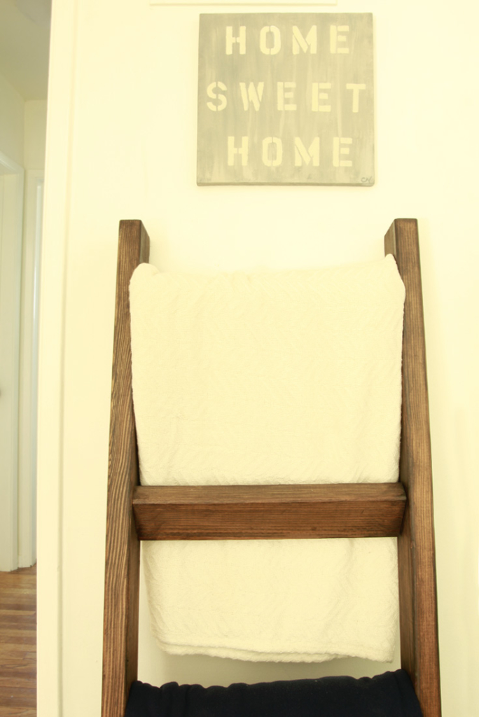 How to Make a Rustic DIY Quilt Ladder for Only 15 Create Pray Love