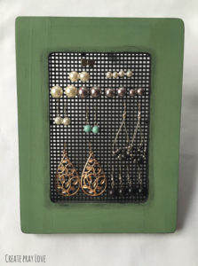 DIY Earring Organizer