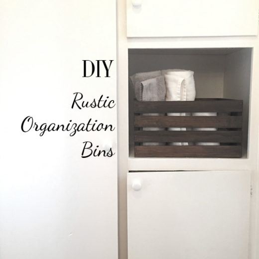 Create Pray Love | DIY Rustic Organization Bins