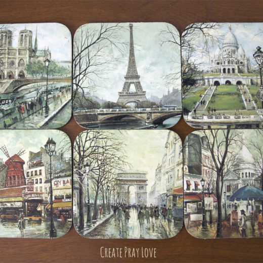 Create Pray Love | European-Themed Coasters