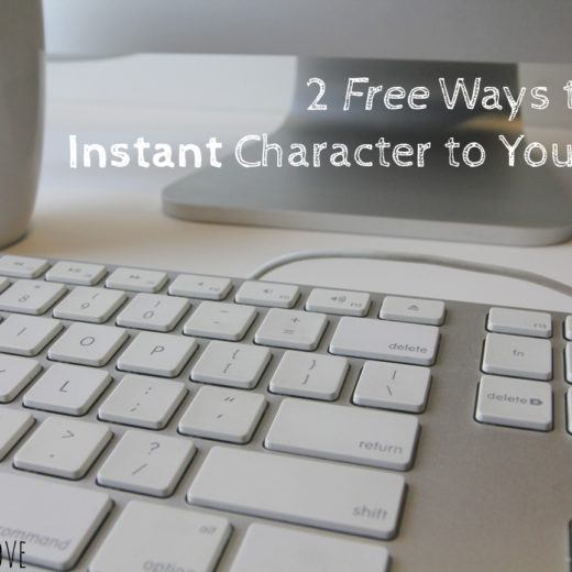 Create Pray Love | 2 Free Ways to Add Instant Character to Your Blog