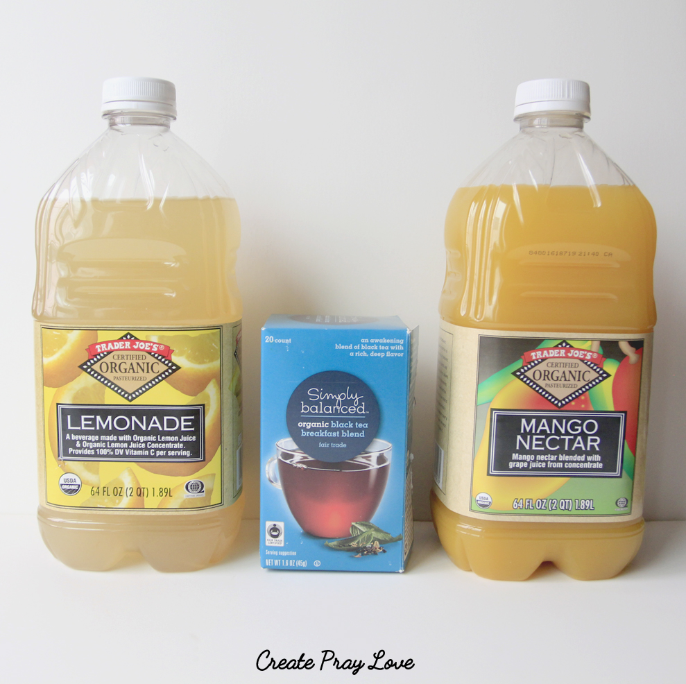 Organic Mango Black Tea Lemonade Recipe