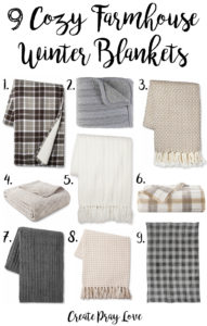 9 Cozy Farmhouse Style Winter Blankets