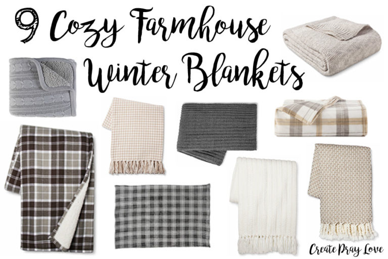 9 Cozy Farmhouse Style Winter Blankets Create Pray Love