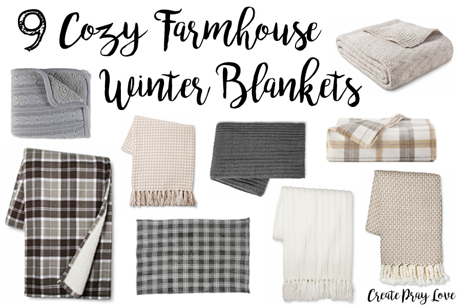 9 Cozy Farmhouse Style Winter Blankets