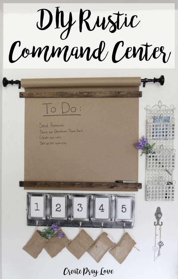 DIY Industrial Farmhouse Command Center