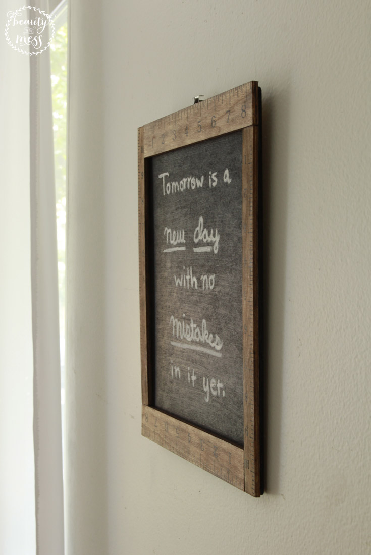 How to Make a DIY Farmhouse Chalkboard Frame