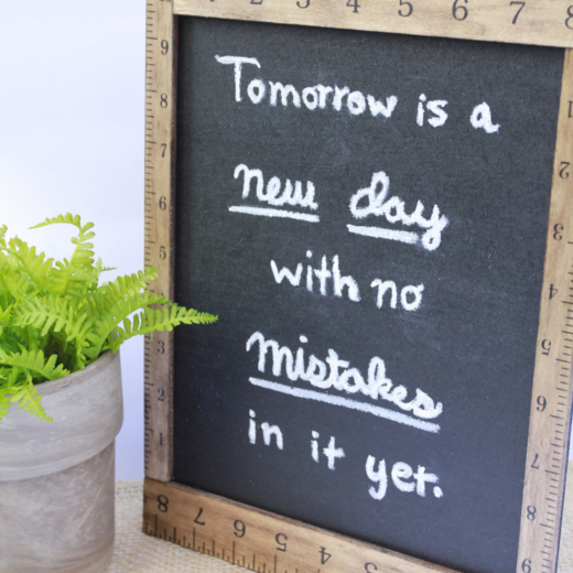 Farmhouse Ruler Chalkboard Frame