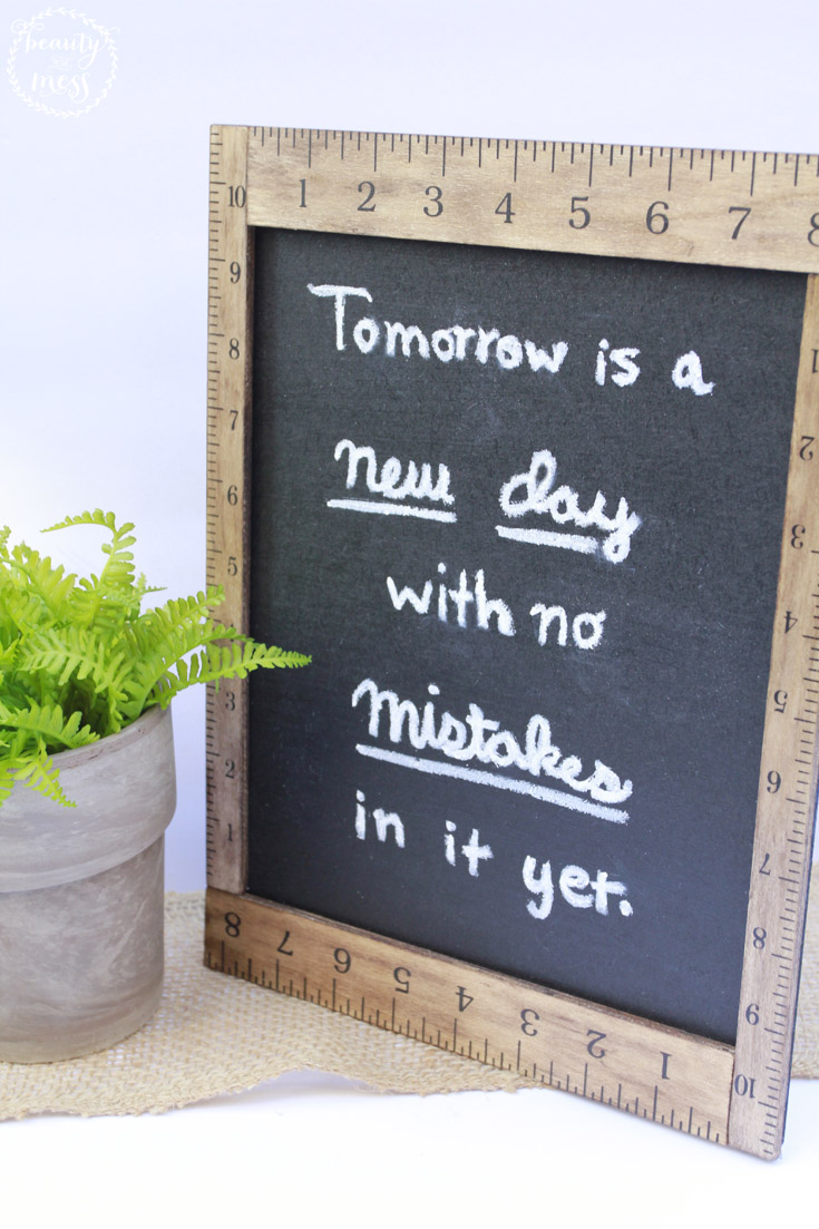 Farmhouse Ruler Chalkboard Frame