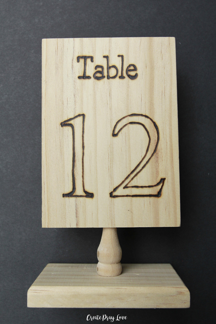 DIY Simple Wedding Table Numbers | Create Pray Love