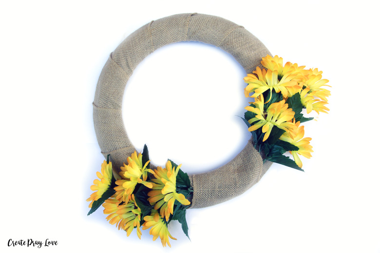 Dollar Store Summer Lemon Wreath