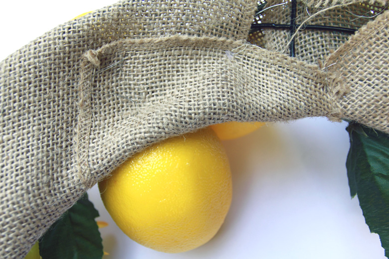 Dollar Store Summer Lemon Wreath