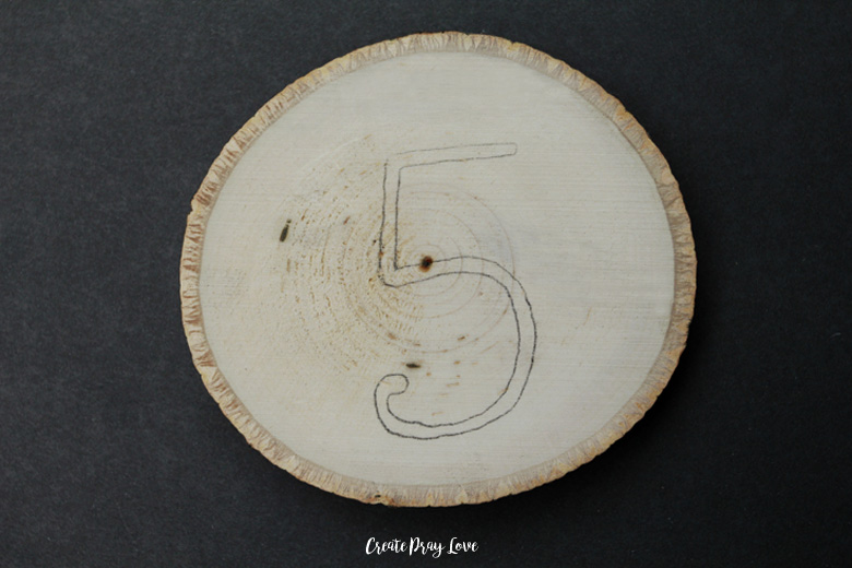Make These Table Numbers by Woodburning | Create Pray Love