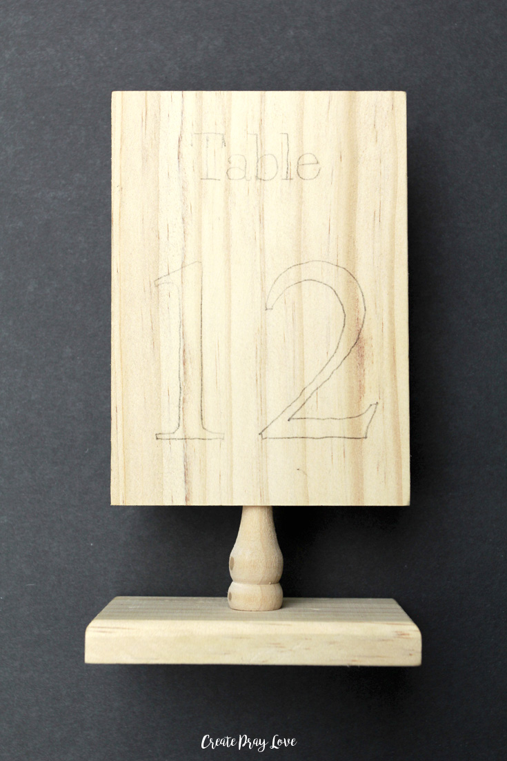 Simple Woodburning Tutorial to Make Wedding Table Numbers | Create Pray Love