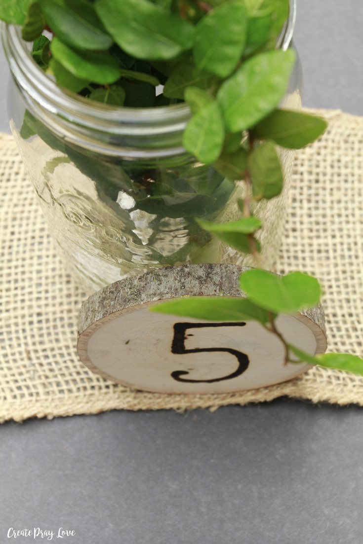 Wedding Table Numbers Tutorial | Create Pray Love