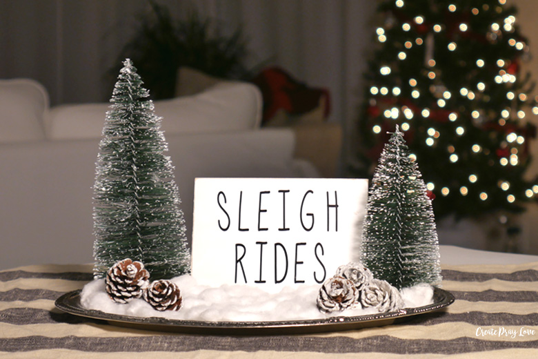 DIY Rae Dunn Inspired Mini Christmas Sign