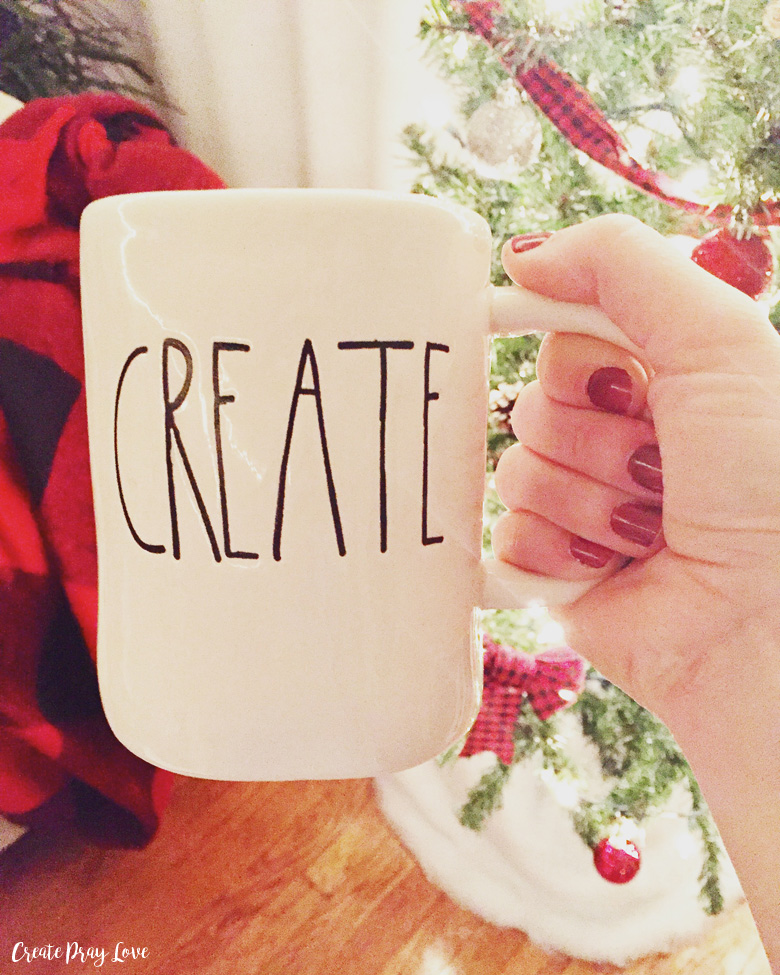 Rae Dunn Create Mug Picture | Create Pray Love