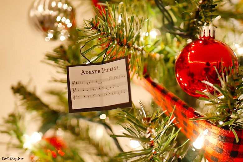 DIY Christmas Carol Sheet Music Ornaments