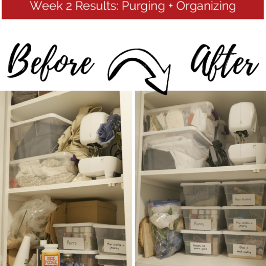 Craft Supply Organization | Craft Room Challenge