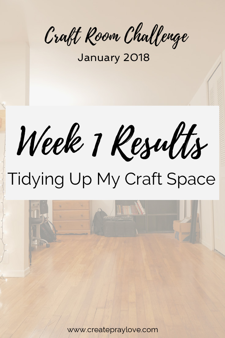 Tidying Up My Craft Space | Craft Room Challenge 2018