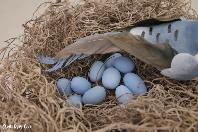 DIY Dollar Store Bird's Nest