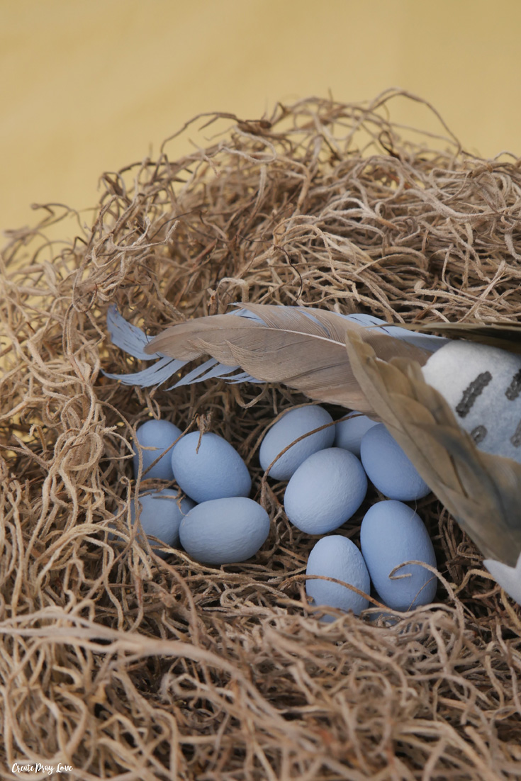 DIY Dollar Store Bird's Nest