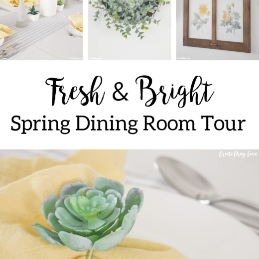 Fresh and Bright Spring Dining Room Tour