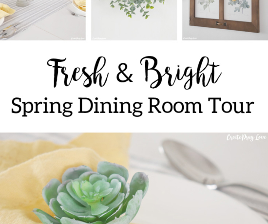 Fresh and Bright Spring Dining Room Tour