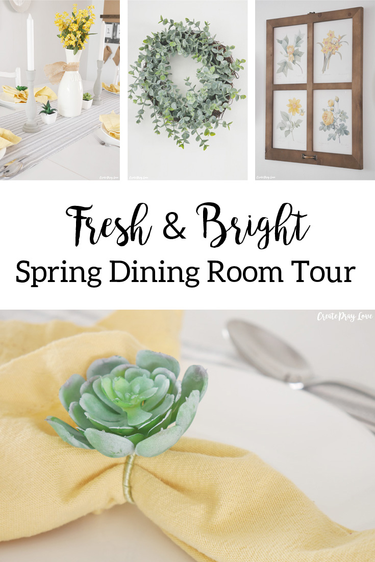 Fresh and Bright Spring Dining Room Tour